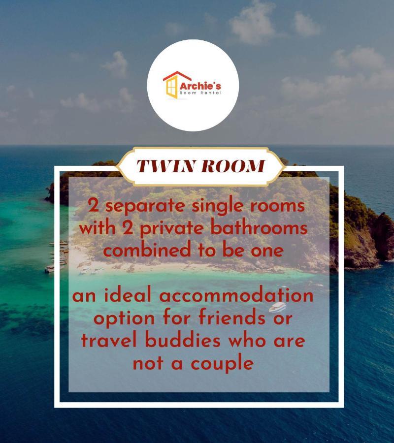 Archie'S Budget Twin Room Rental San Vicente  Luaran gambar
